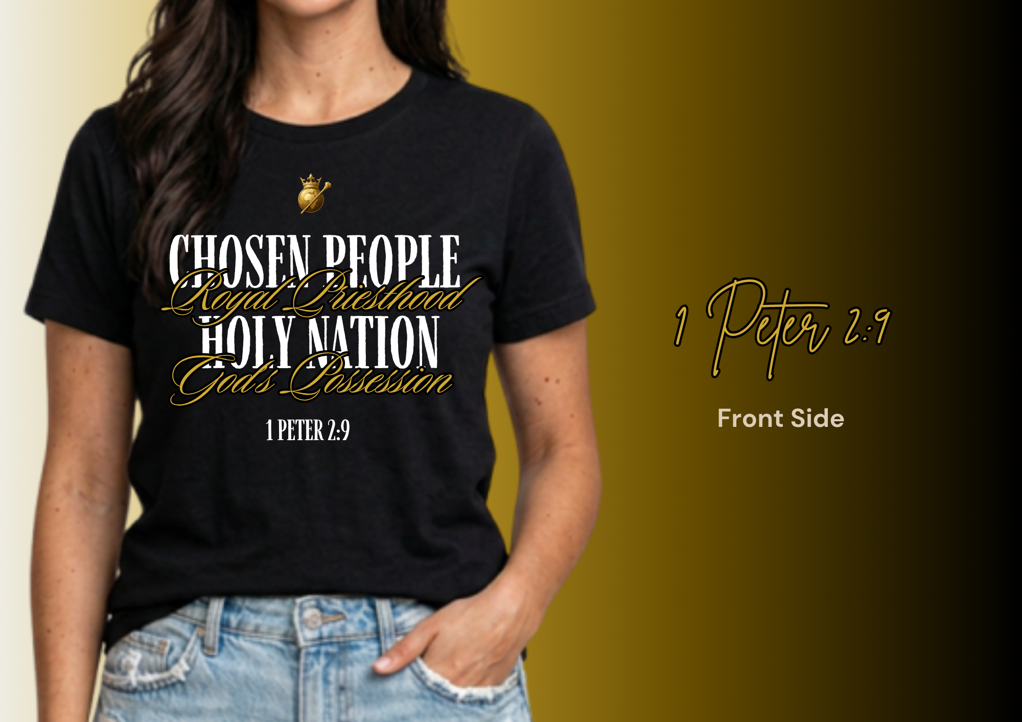 1 Peter 2:9 (2 sided shirt)