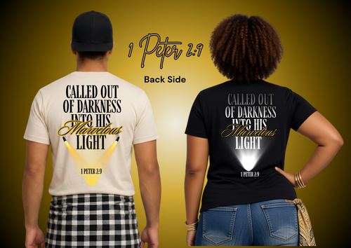 1 Peter 2:9 (2 sided shirt)