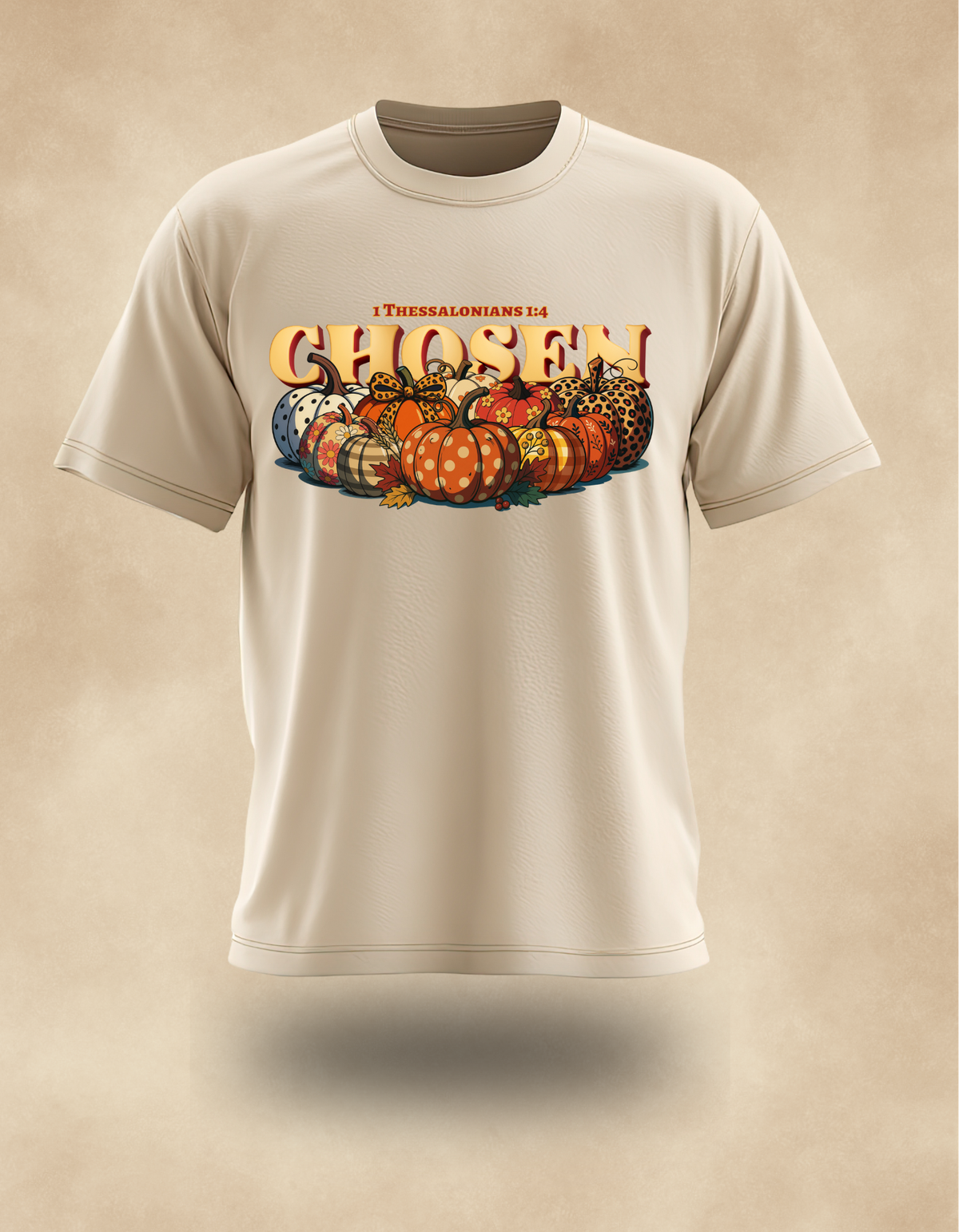 Christian Autumn CHOSEN Shirt – Pumpkin Graphic Tee