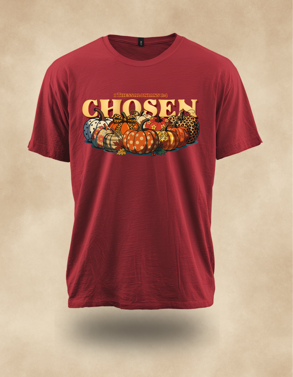 Christian Autumn CHOSEN Shirt – Pumpkin Graphic Tee