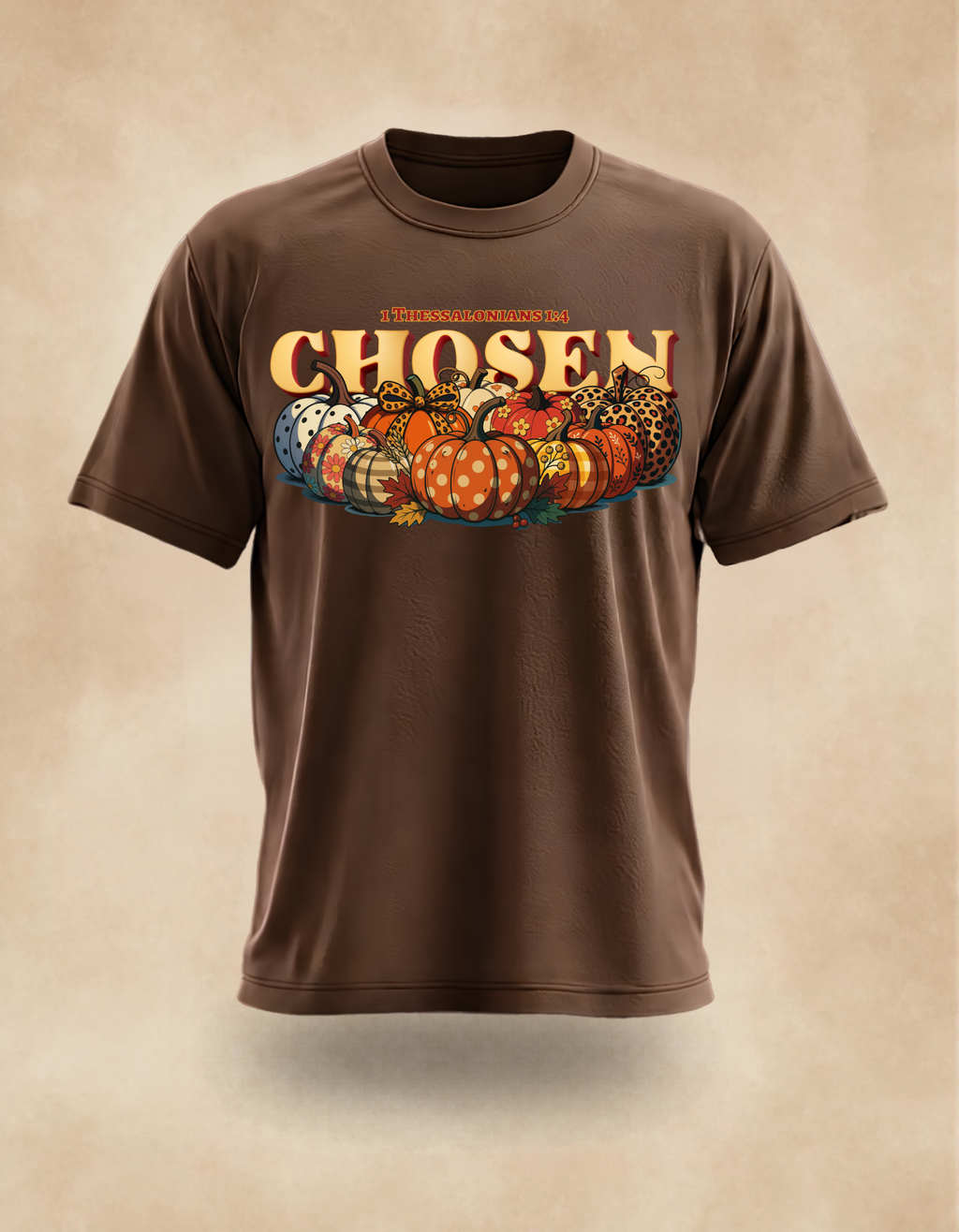 Christian Autumn CHOSEN Shirt – Pumpkin Graphic Tee