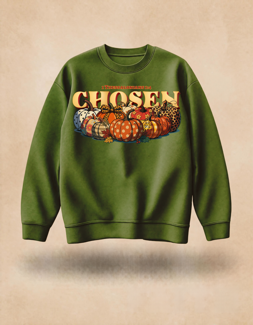 Christian Autumn CHOSEN Sweatshirt – Pumpkin Graphic Tee (Copy)