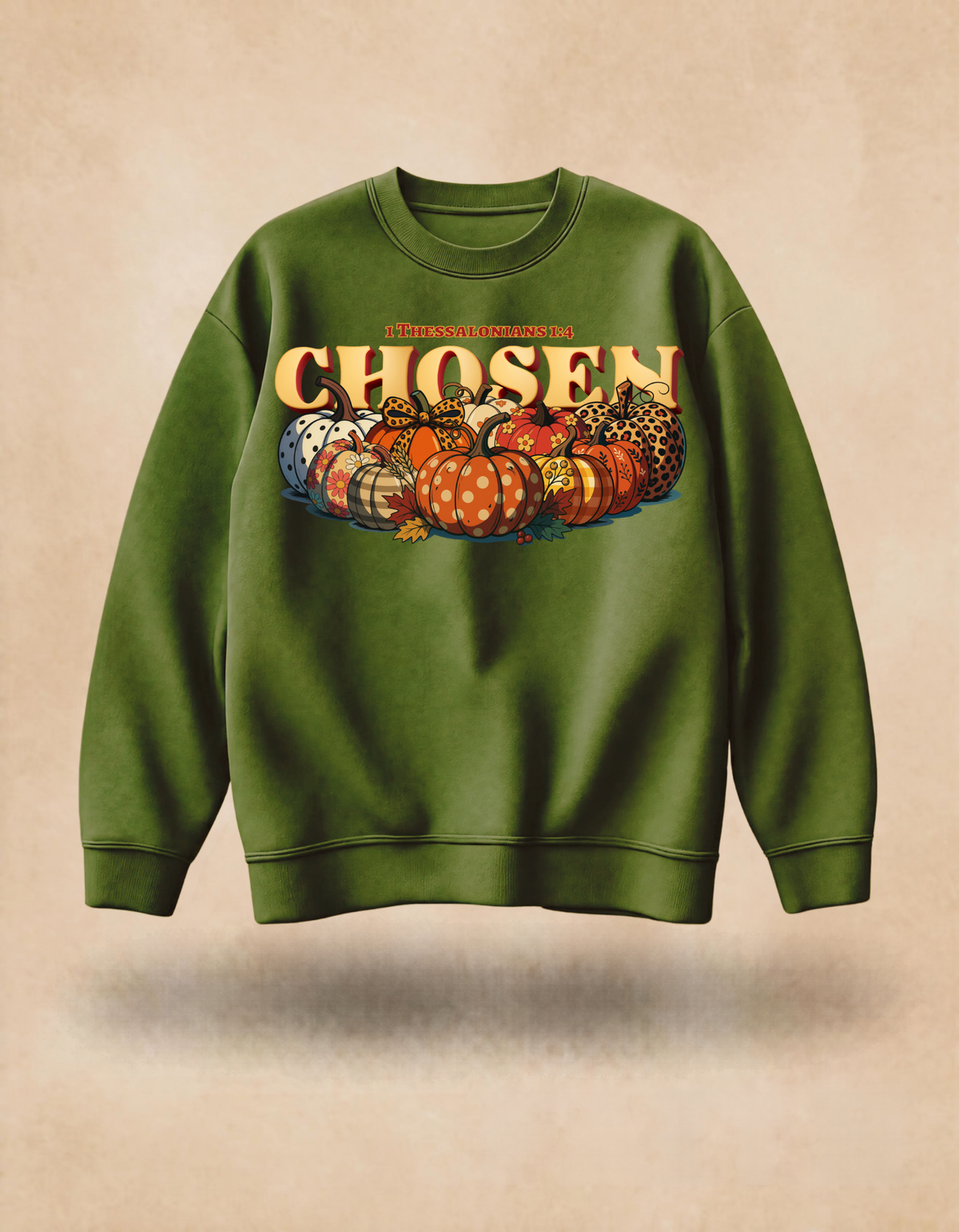 Christian Autumn CHOSEN Sweatshirt – Pumpkin Graphic Tee (Copy)