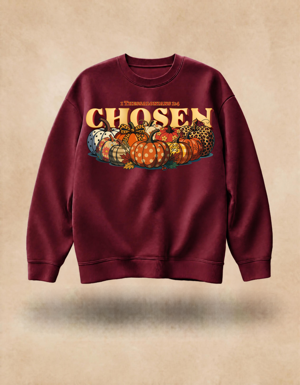 Christian Autumn CHOSEN Sweatshirt – Pumpkin Graphic Tee (Copy)
