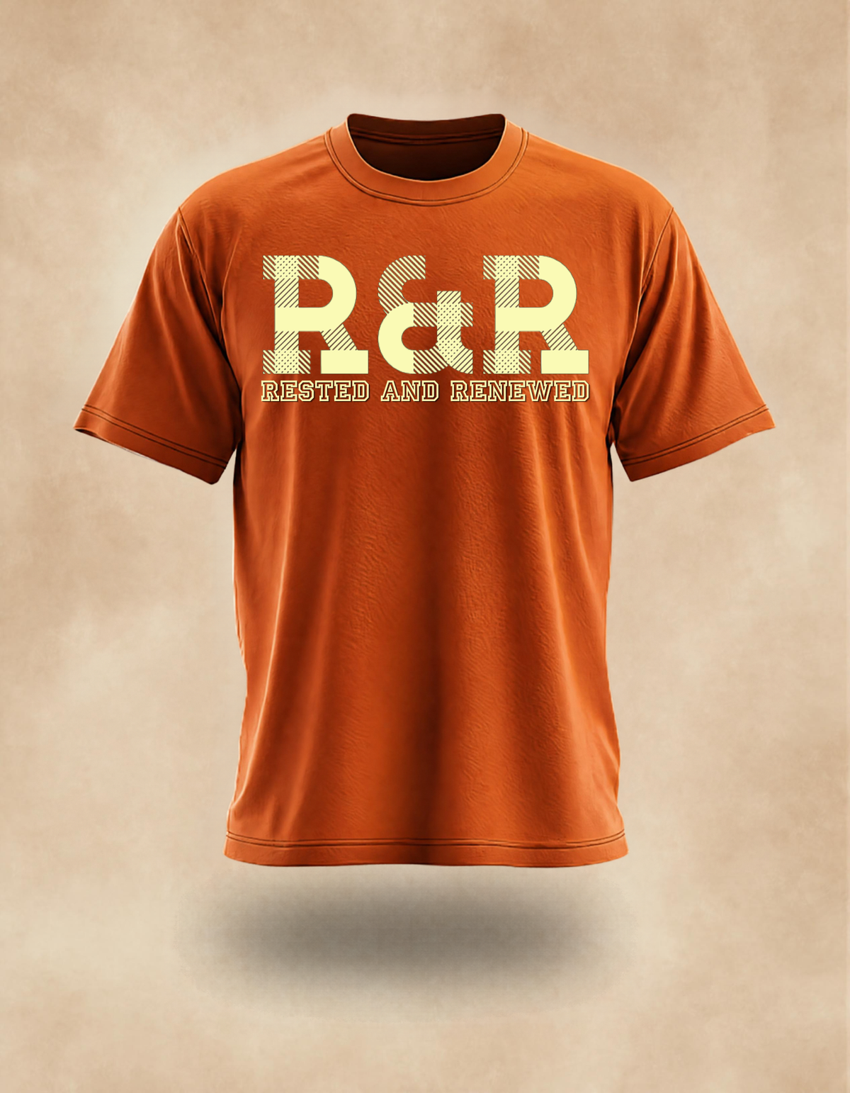 R&R Rested and Renewed Fall T‑Shirt (Light Yellow print) – Christian Apparel