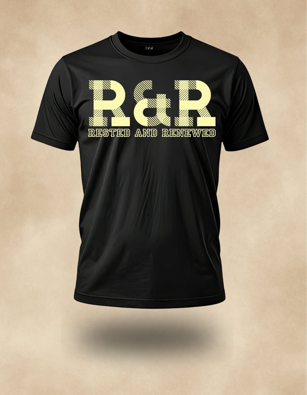 R&R Rested and Renewed Fall T‑Shirt (Light Yellow print) – Christian Apparel