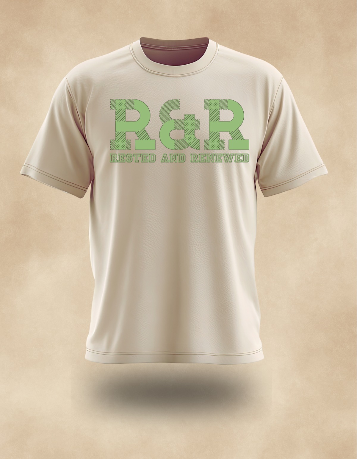 R&R Rested and Renewed Fall T‑Shirt (Lime Green print) – Christian Apparel