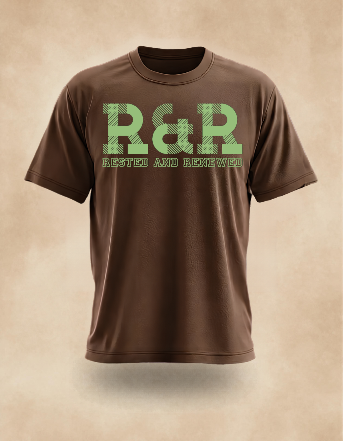 R&R Rested and Renewed Fall T‑Shirt (Lime Green print) – Christian Apparel