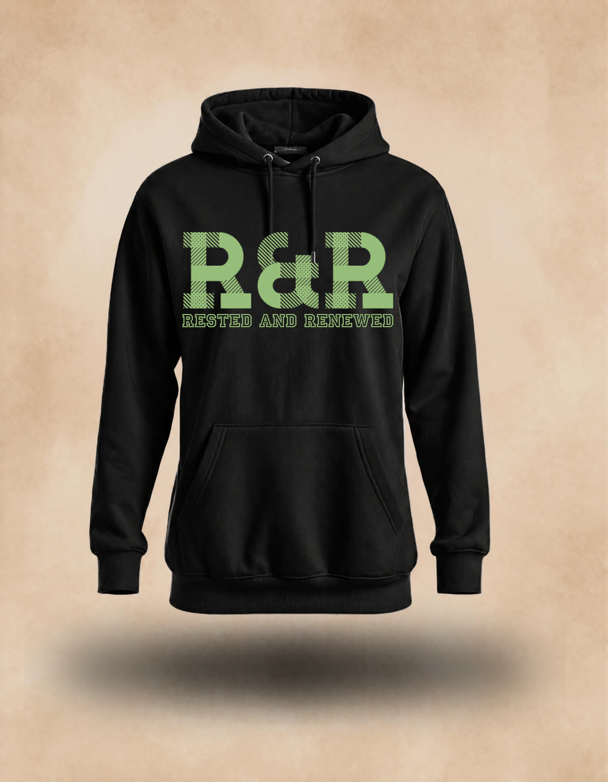 R&R Rested and Renewed Fall Sweatshirt - Hoodie (Lime Green print) – Christian Apparel