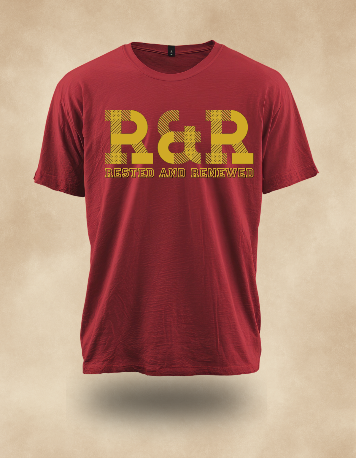R&R Rested and Renewed Fall T-shirt (Gold print) – Christian Apparel
