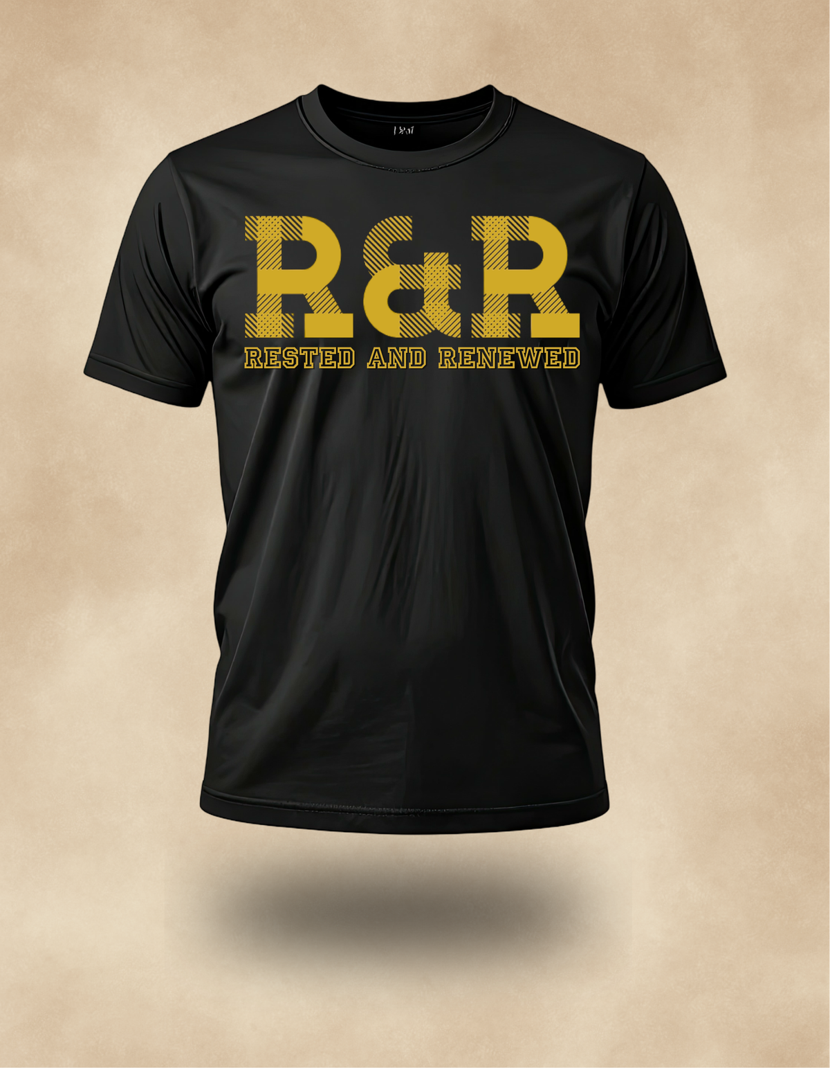 R&R Rested and Renewed Fall T-shirt (Gold print) – Christian Apparel