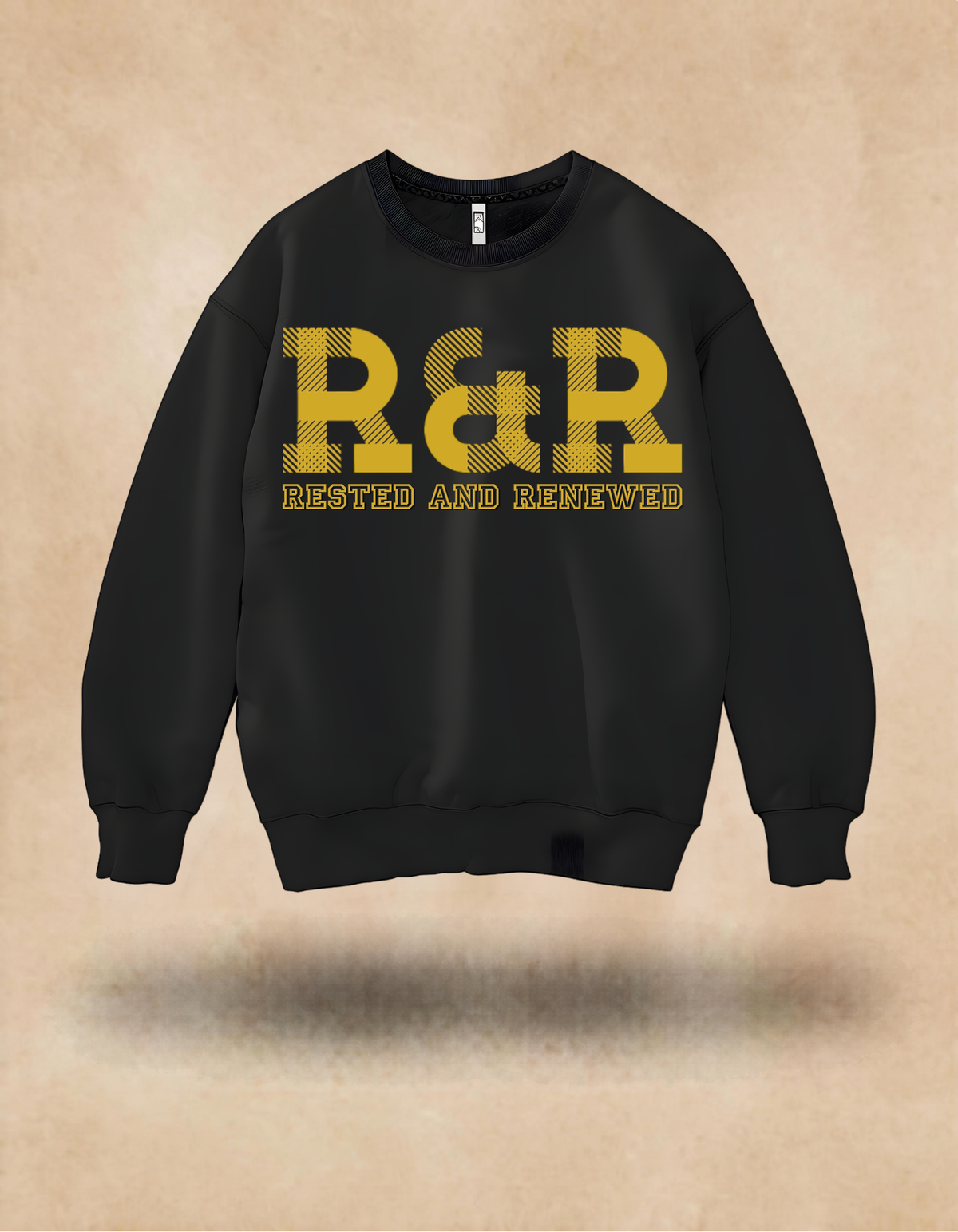 R&R Rested and Renewed Fall Sweatshirt (Gold print) – Christian Apparel