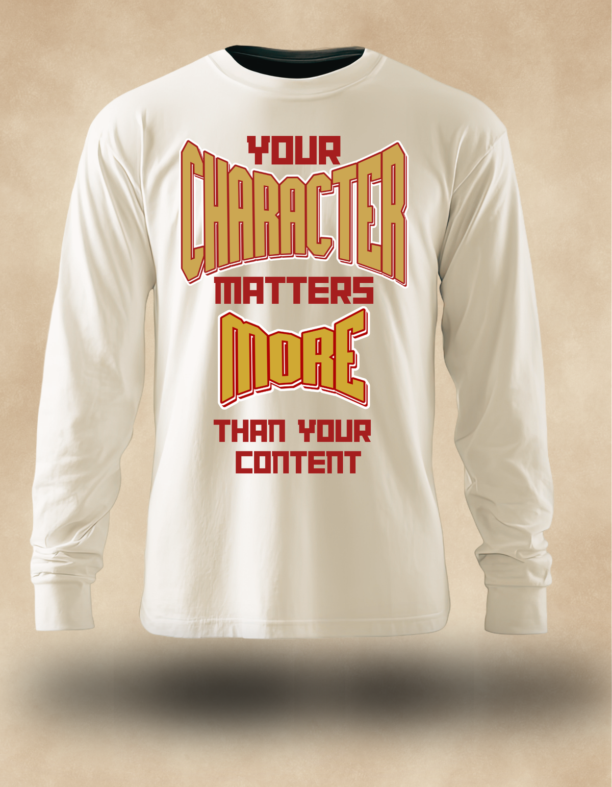 Character Matters More Long Sleeve – Christian Streetwear (Copy)
