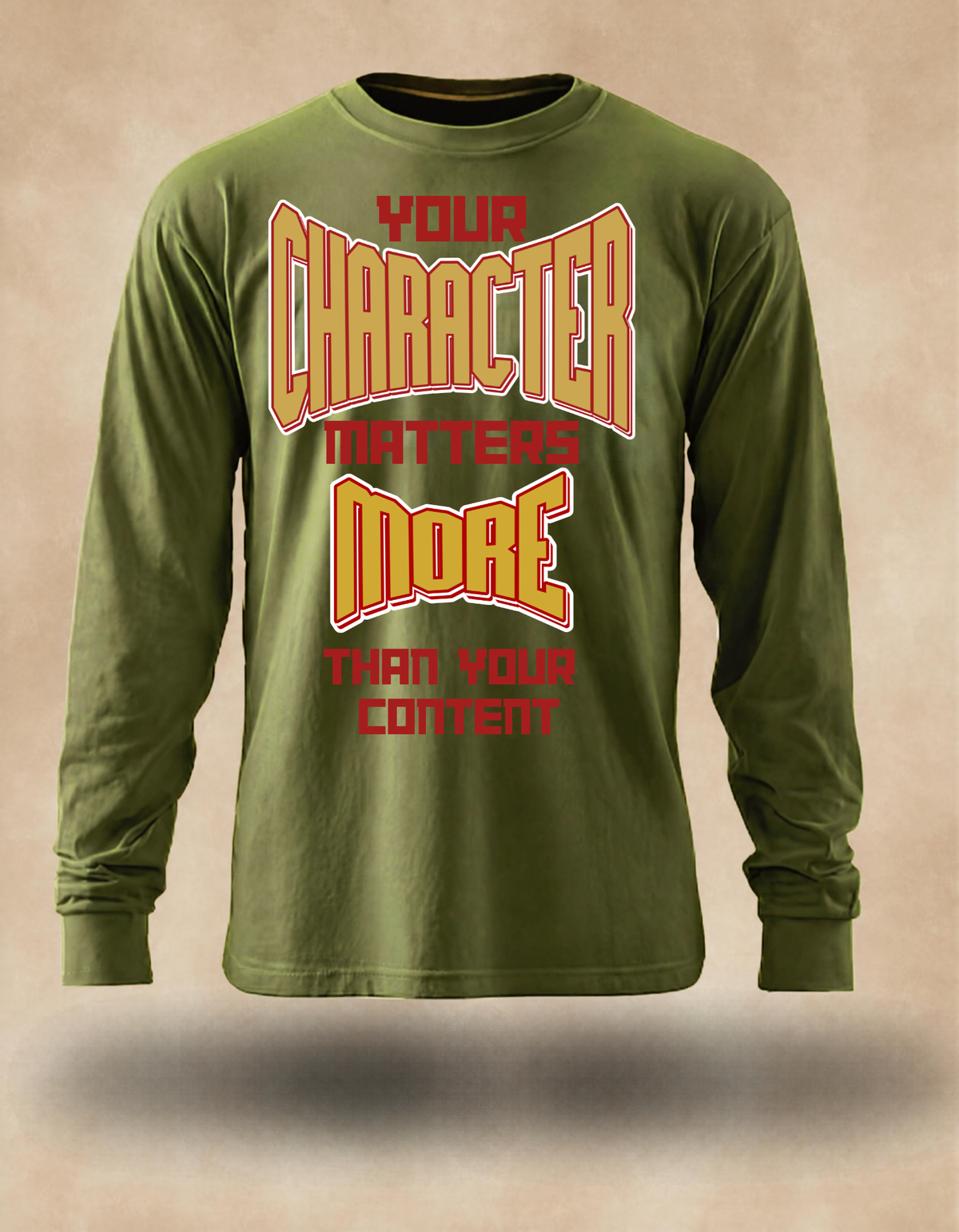 Character Matters More Long Sleeve – Christian Streetwear (Copy)