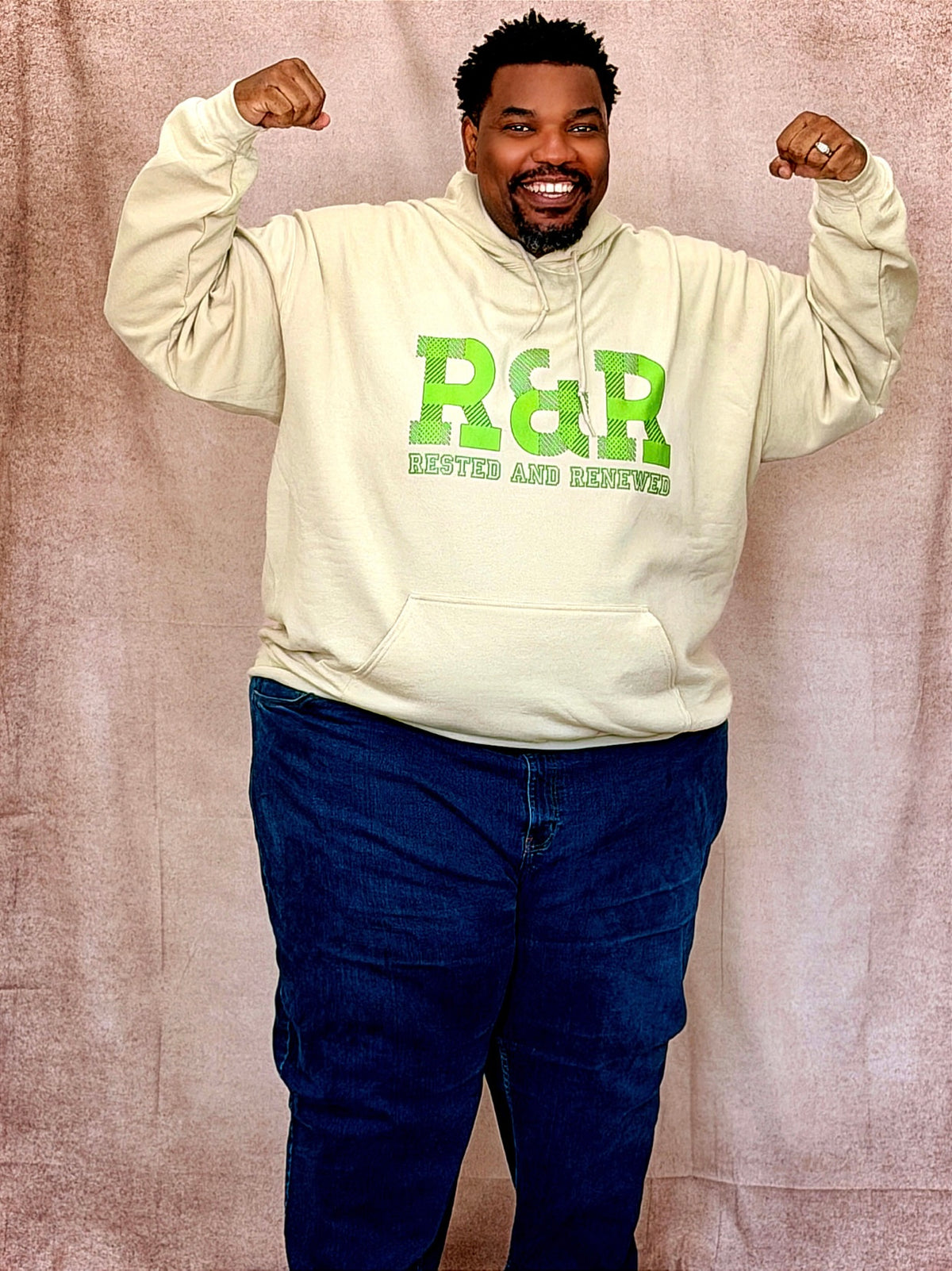 R&R Rested and Renewed Fall Sweatshirt - Hoodie (Lime Green print) – Christian Apparel