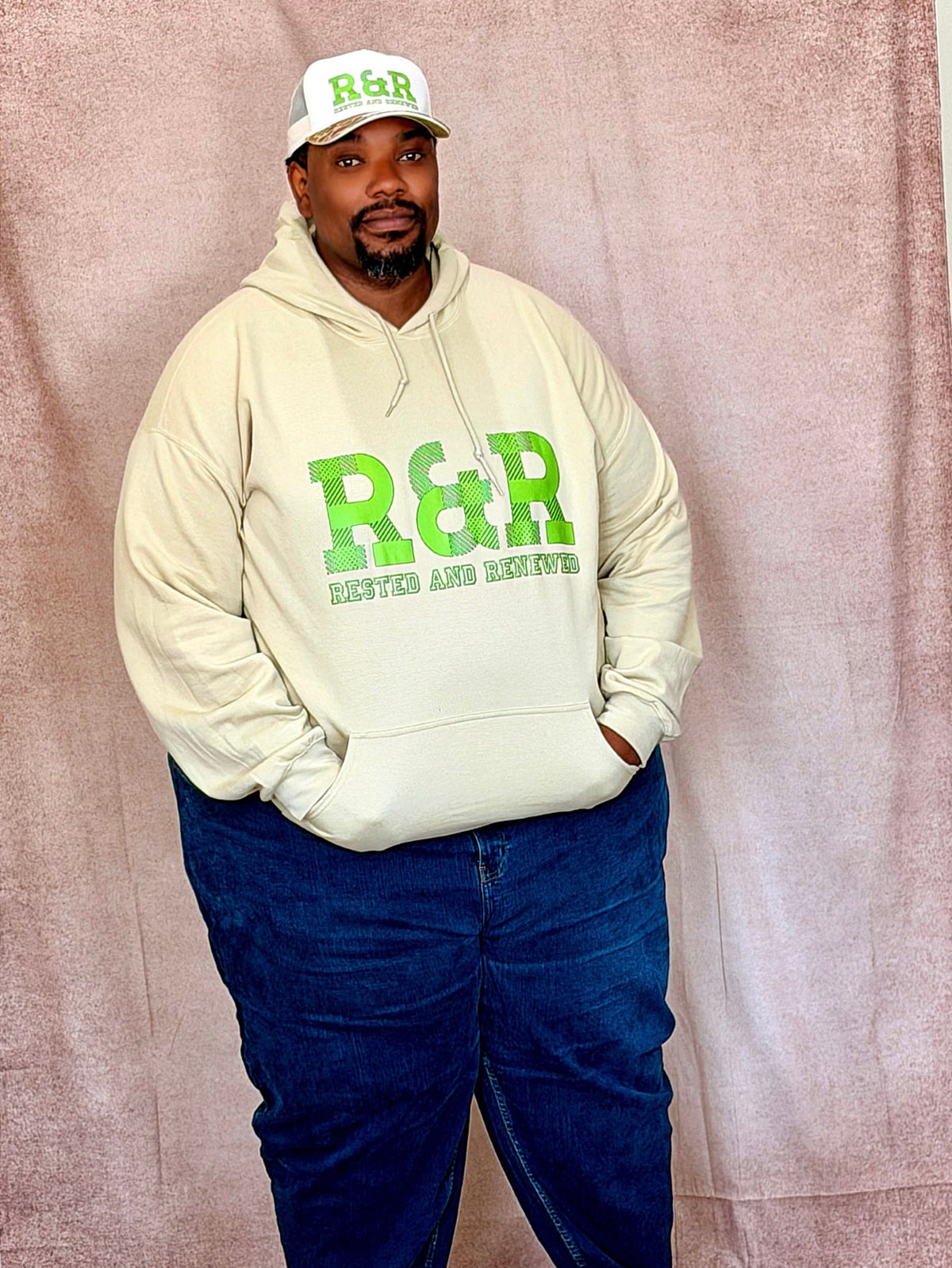 R&R Rested and Renewed Fall Sweatshirt - Hoodie (Lime Green print) – Christian Apparel