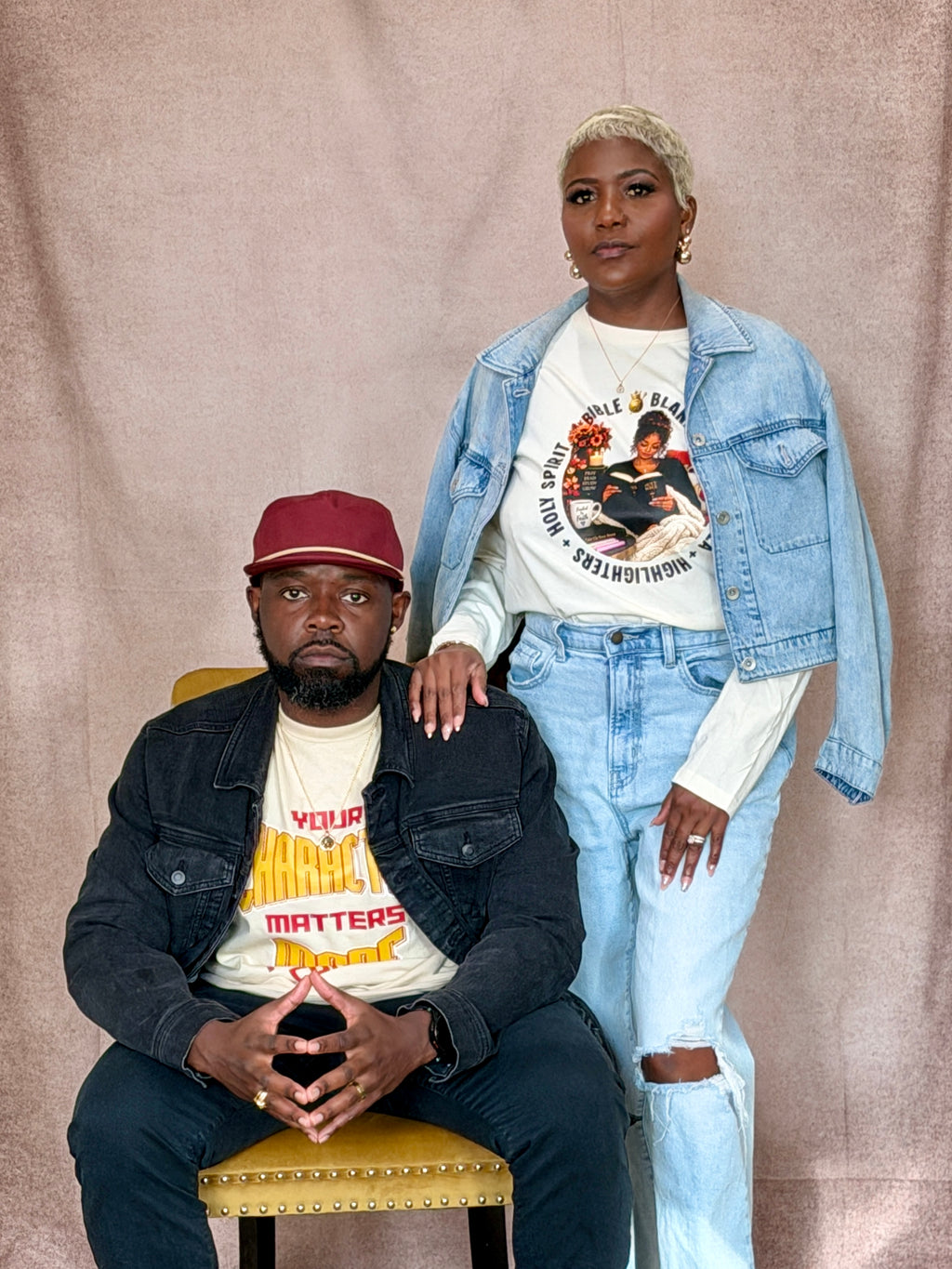Character Matters More Tee (Gold print) – Christian Streetwear